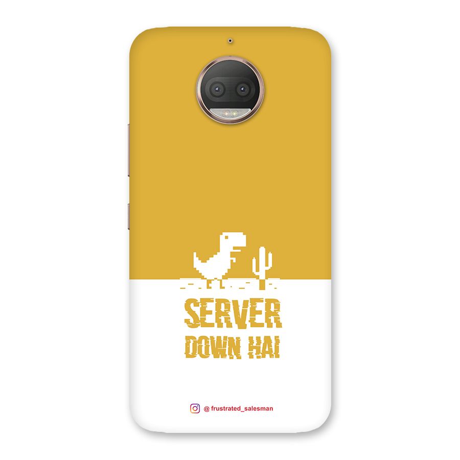 Server Down Hai Mustard Yellow Back Case for Moto G5s Plus