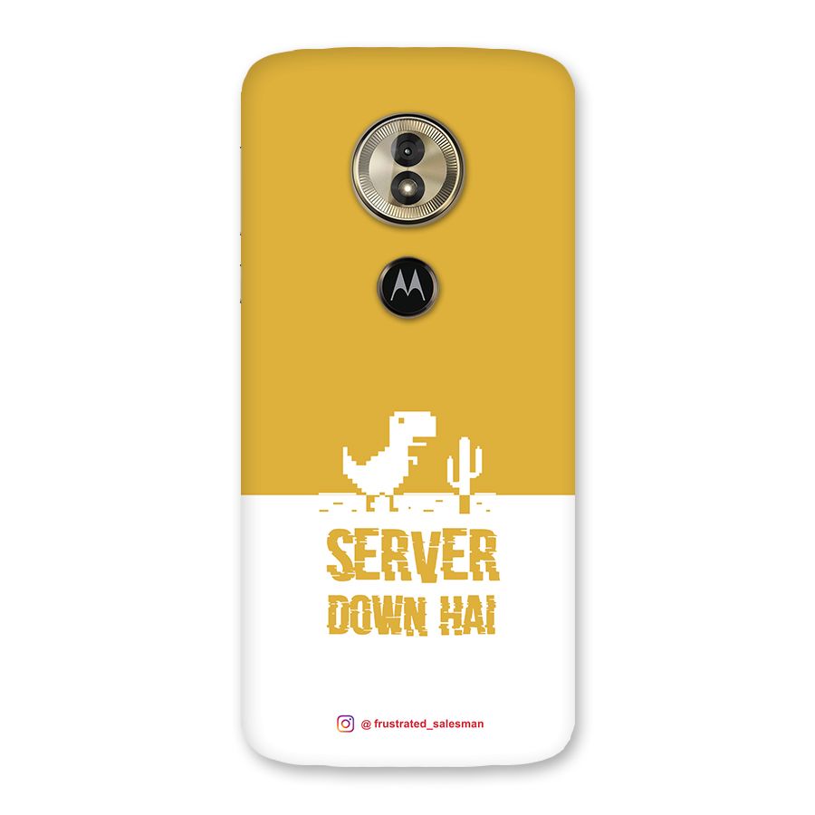 Server Down Hai Mustard Yellow Back Case for Moto G6 Play