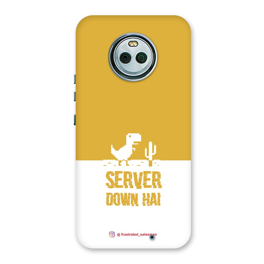 Server Down Hai Mustard Yellow Back Case for Moto X4