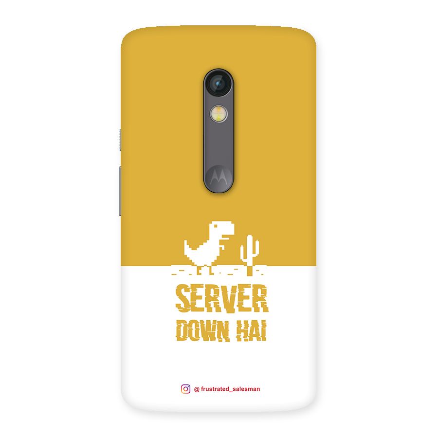 Server Down Hai Mustard Yellow Back Case for Moto X Play
