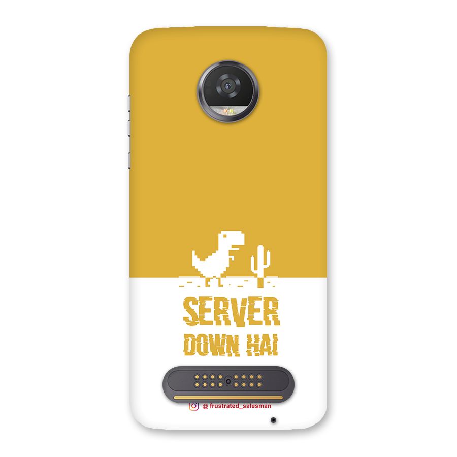 Server Down Hai Mustard Yellow Back Case for Moto Z2 Play