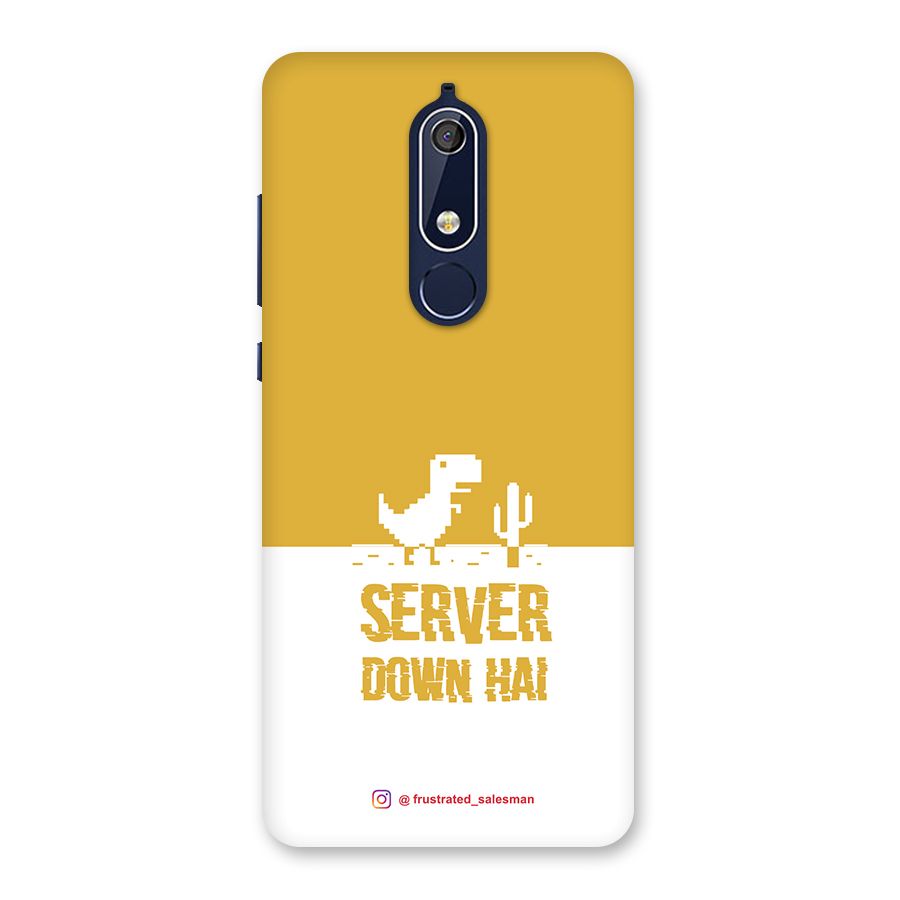 Server Down Hai Mustard Yellow Back Case for Nokia 5.1
