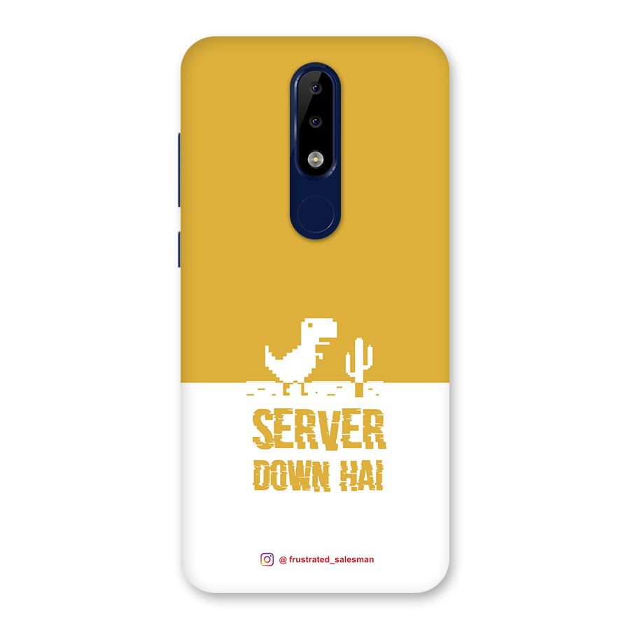 Server Down Hai Mustard Yellow Back Case for Nokia 5.1 Plus