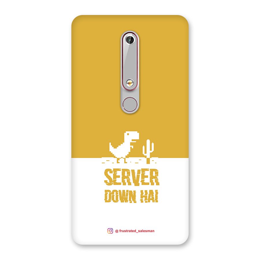 Server Down Hai Mustard Yellow Back Case for Nokia 6.1