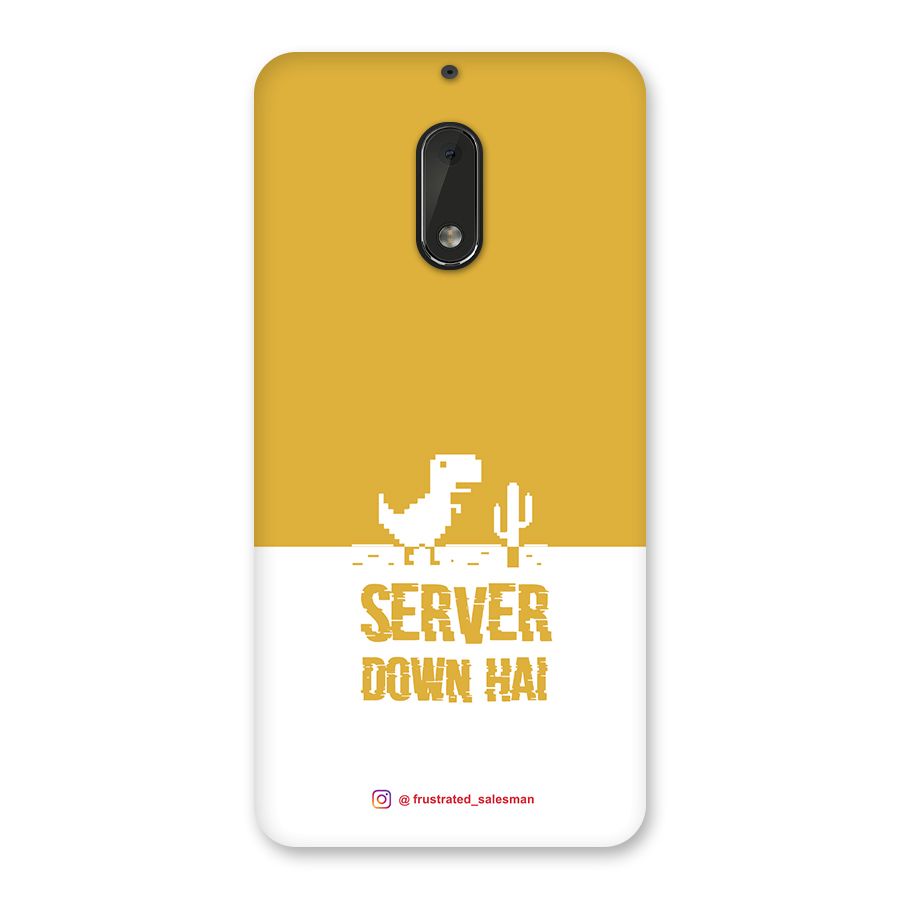 Server Down Hai Mustard Yellow Back Case for Nokia 6