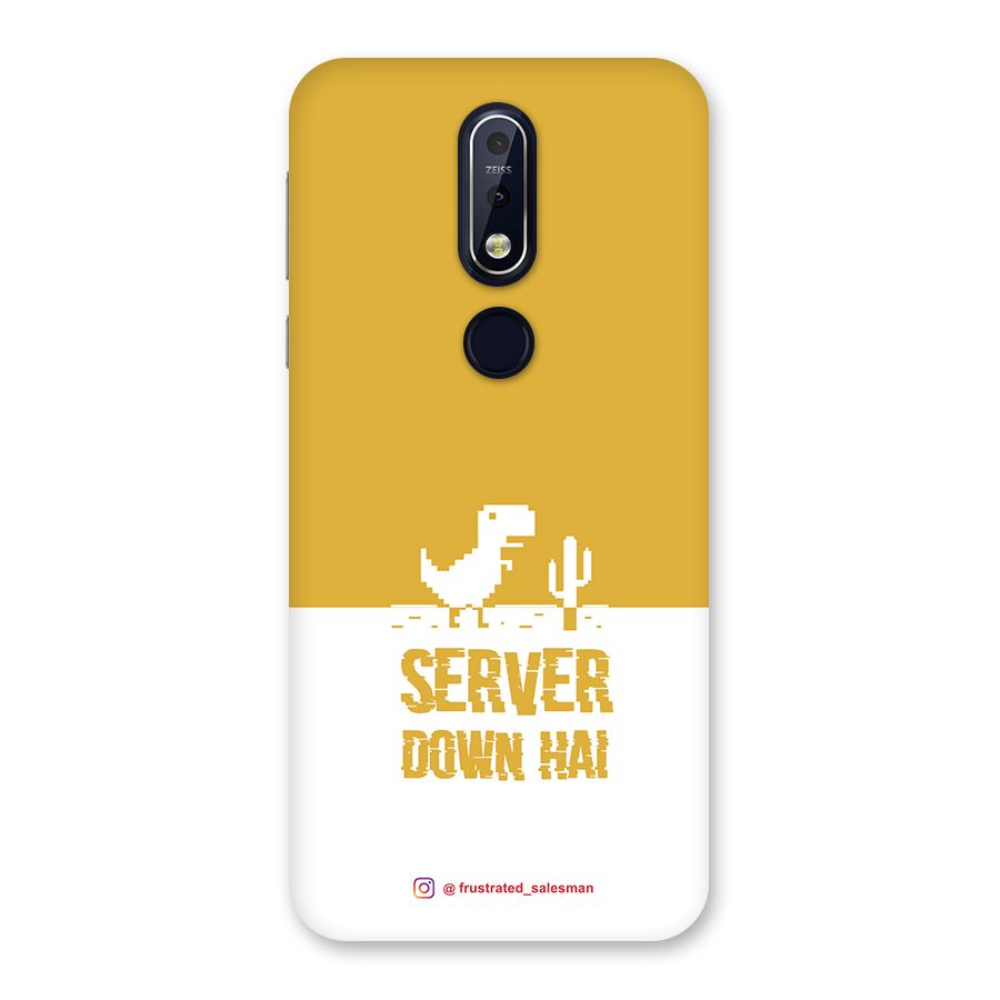 Server Down Hai Mustard Yellow Back Case for Nokia 7.1