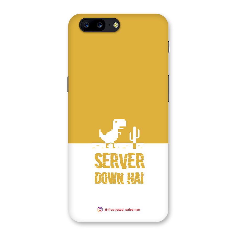 Server Down Hai Mustard Yellow Back Case for OnePlus 5