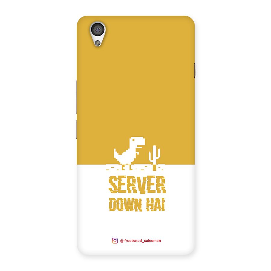 Server Down Hai Mustard Yellow Back Case for OnePlus X