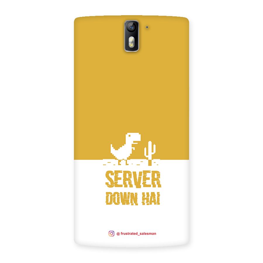 Server Down Hai Mustard Yellow Back Case for One Plus One