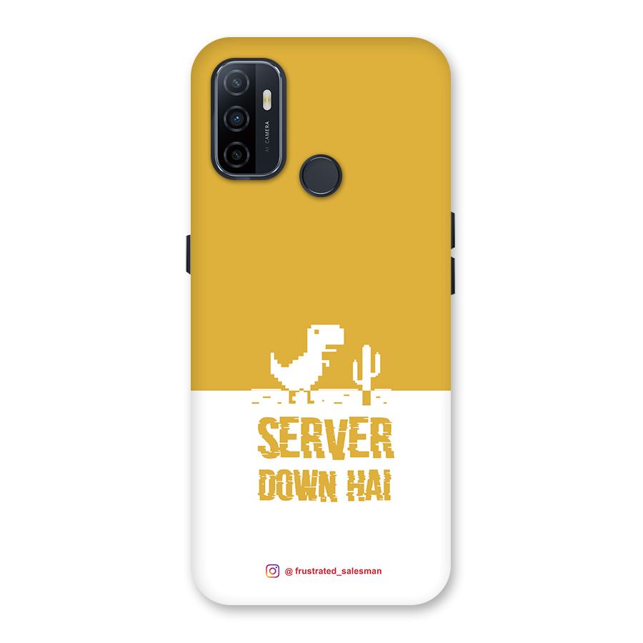 Server Down Hai Mustard Yellow Back Case for Oppo A32