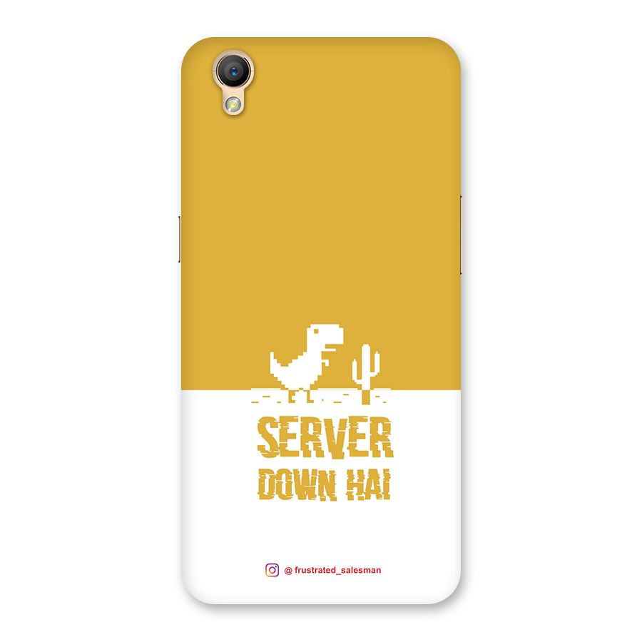 Server Down Hai Mustard Yellow Back Case for Oppo A37