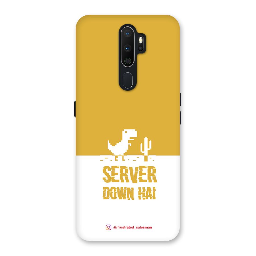 Server Down Hai Mustard Yellow Back Case for Oppo A5 (2020)