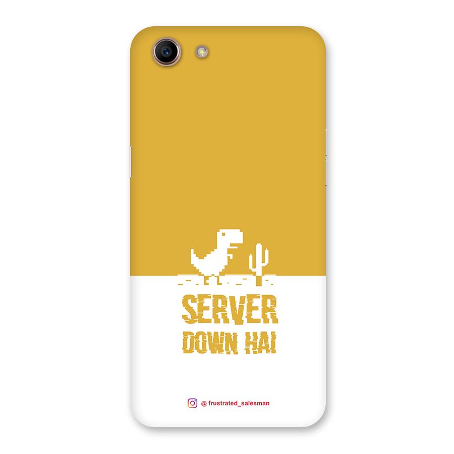 Server Down Hai Mustard Yellow Back Case for Oppo A83 (2018)