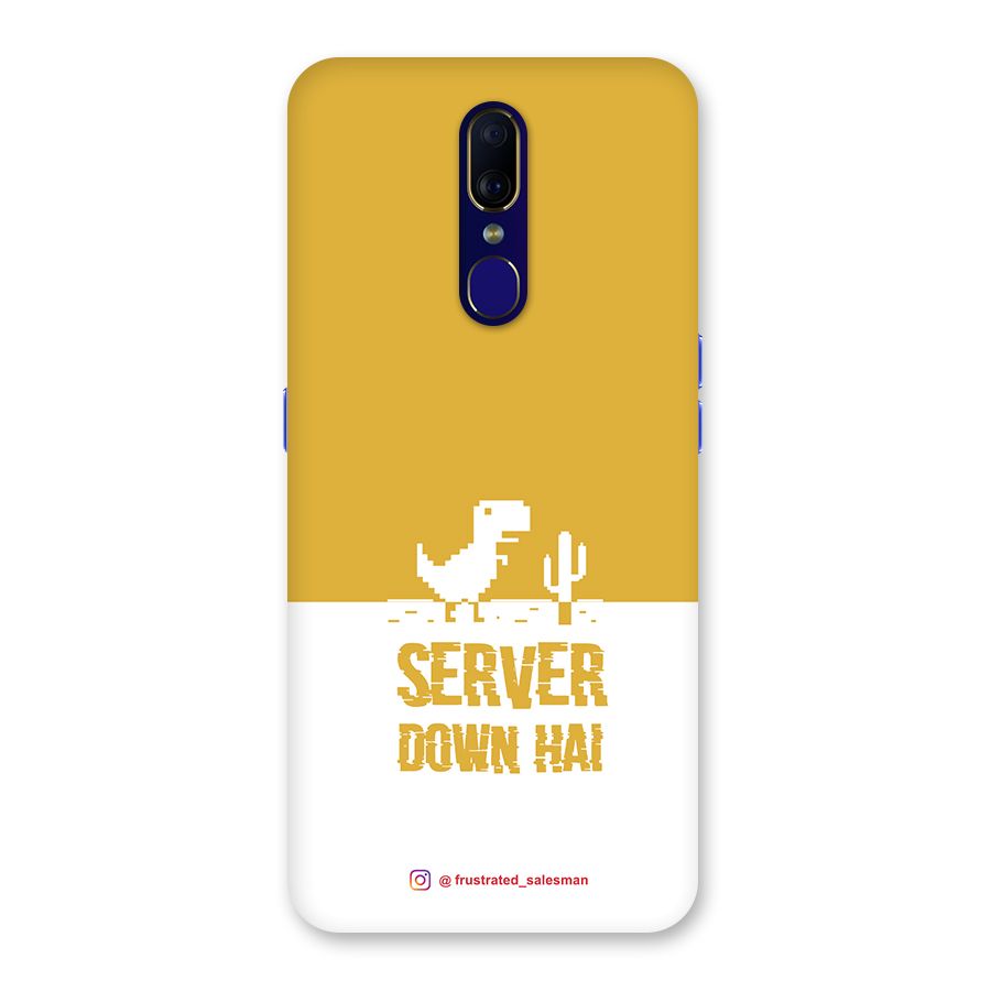 Server Down Hai Mustard Yellow Back Case for Oppo A9