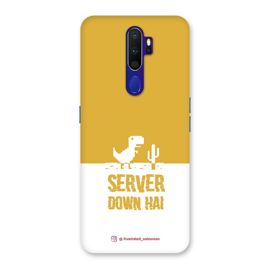 Server Down Hai Mustard Yellow Back Case for Oppo A9 (2020)