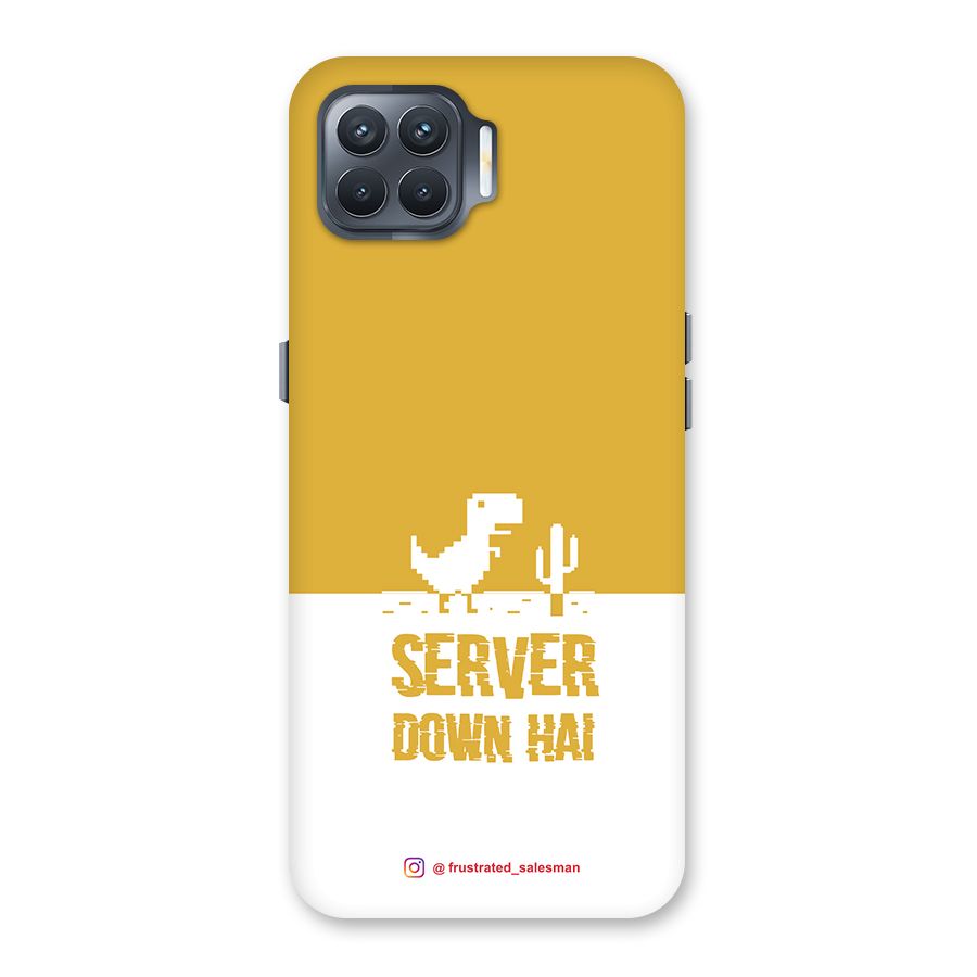 Server Down Hai Mustard Yellow Back Case for Oppo F17 Pro