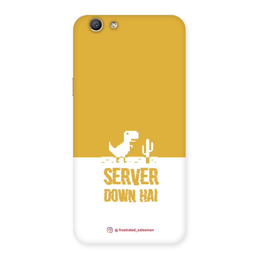 Server Down Hai Mustard Yellow Back Case for Oppo F1s