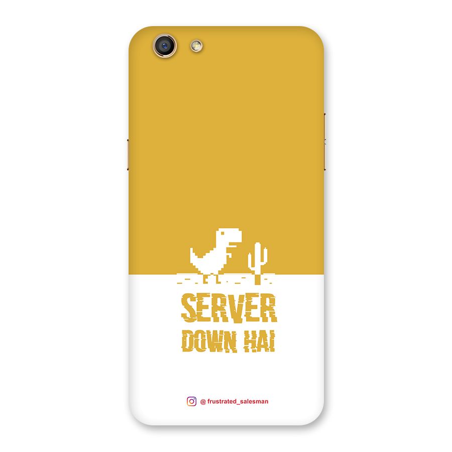 Server Down Hai Mustard Yellow Back Case for Oppo F3