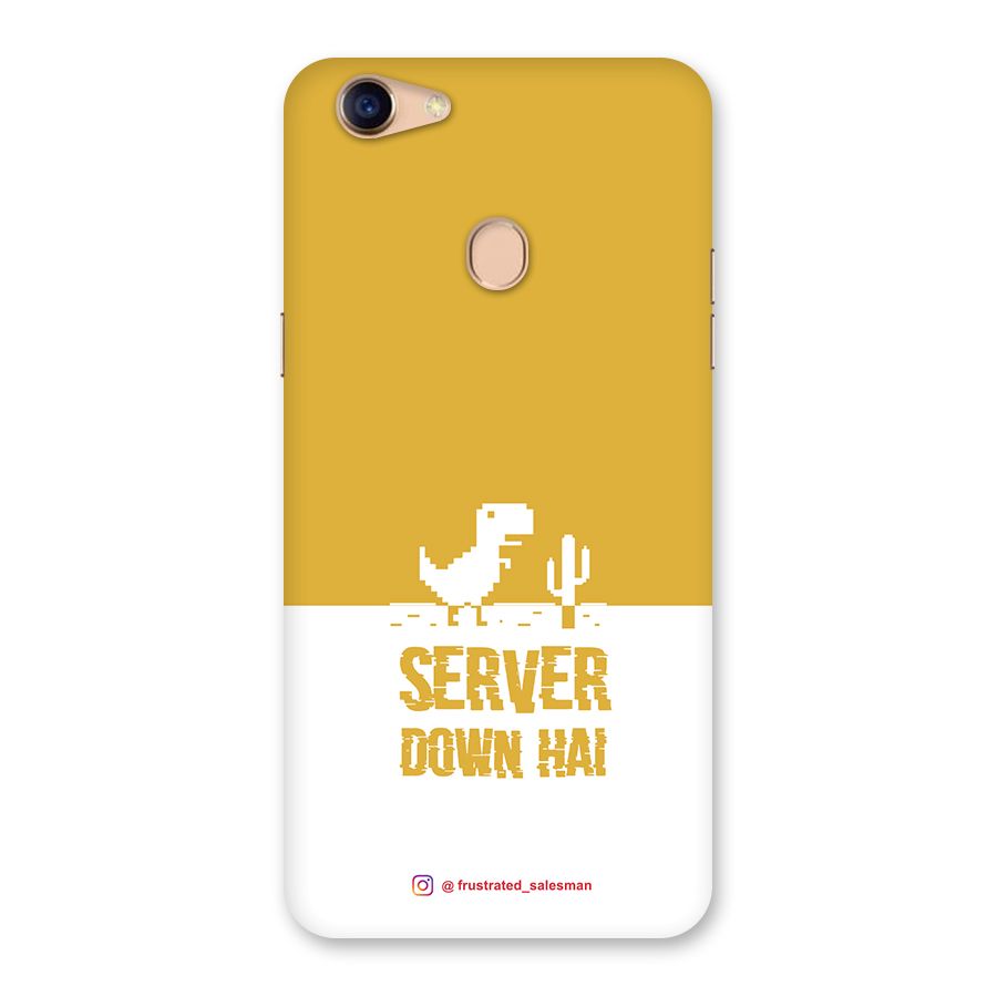 Server Down Hai Mustard Yellow Back Case for Oppo F5