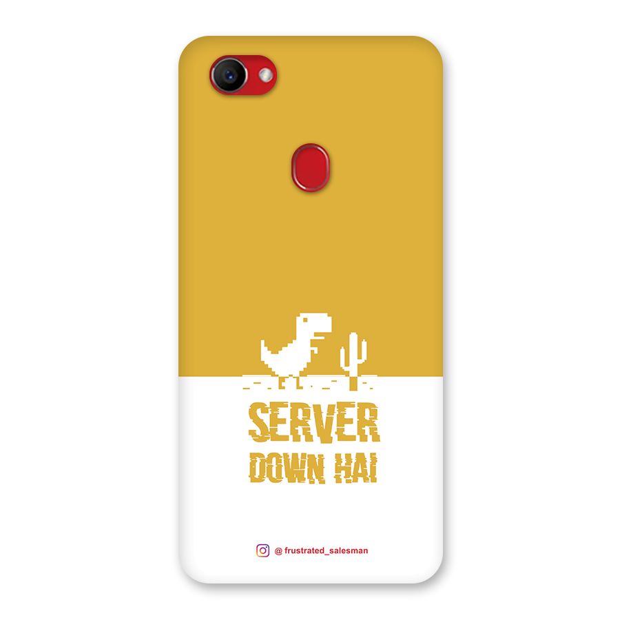 Server Down Hai Mustard Yellow Back Case for Oppo F7