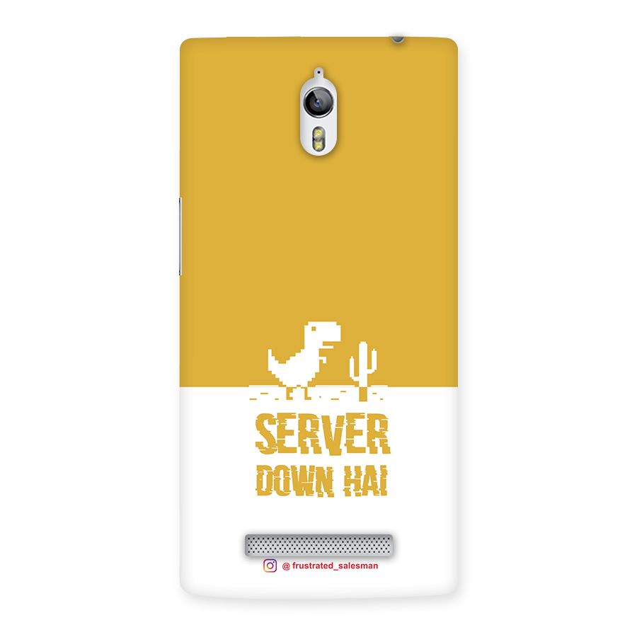 Server Down Hai Mustard Yellow Back Case for Oppo Find 7