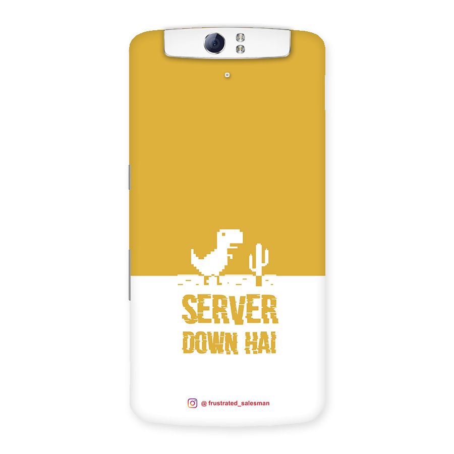Server Down Hai Mustard Yellow Back Case for Oppo N1