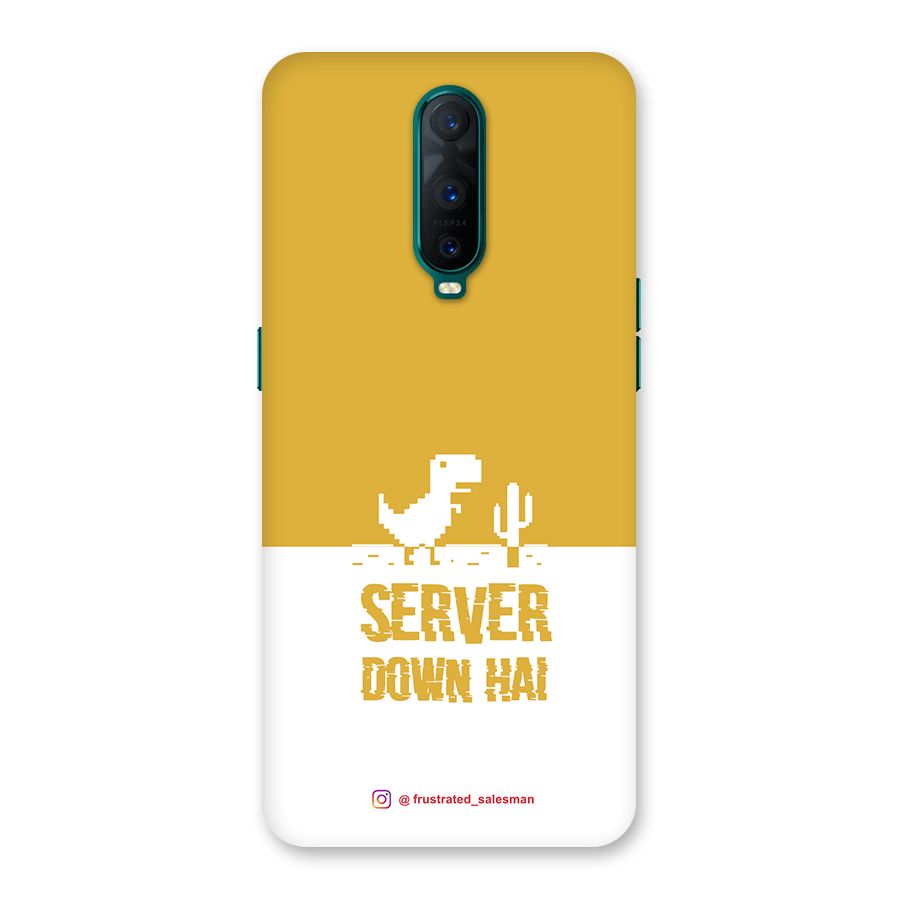 Server Down Hai Mustard Yellow Back Case for Oppo R17 Pro