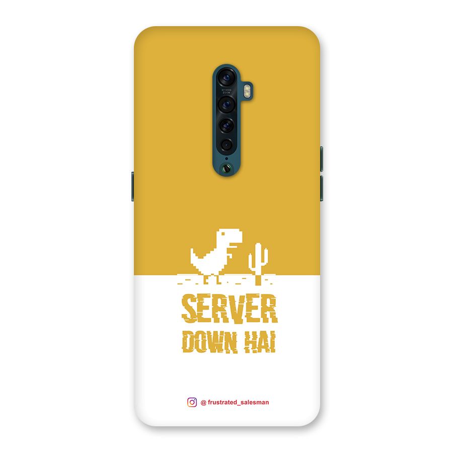 Server Down Hai Mustard Yellow Back Case for Oppo Reno2
