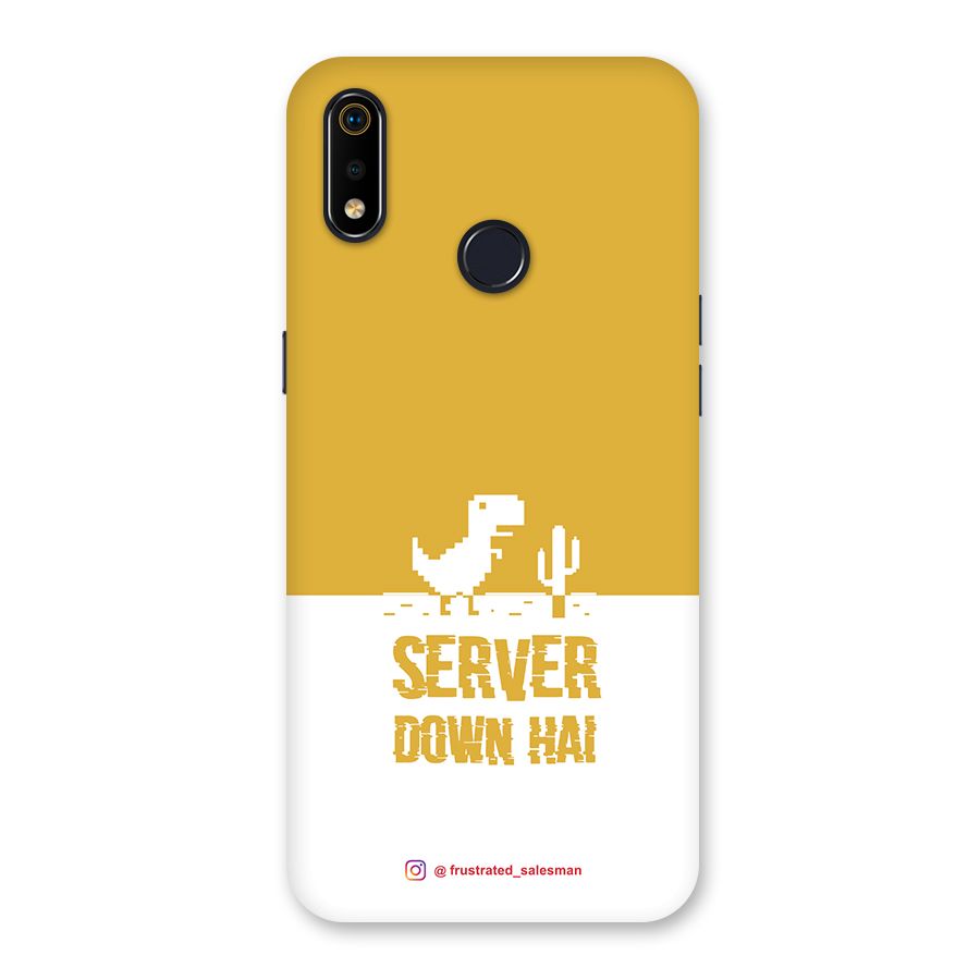 Server Down Hai Mustard Yellow Back Case for Realme 3i