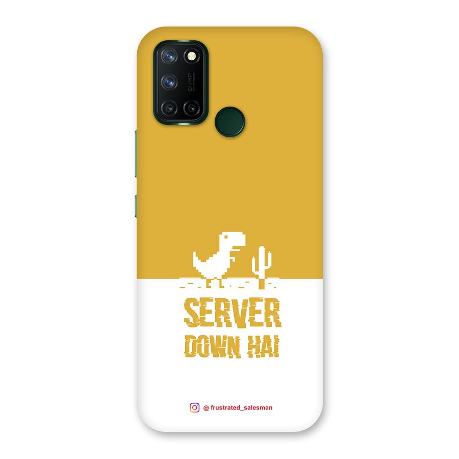 Server Down Hai Mustard Yellow Back Case for Realme 7i