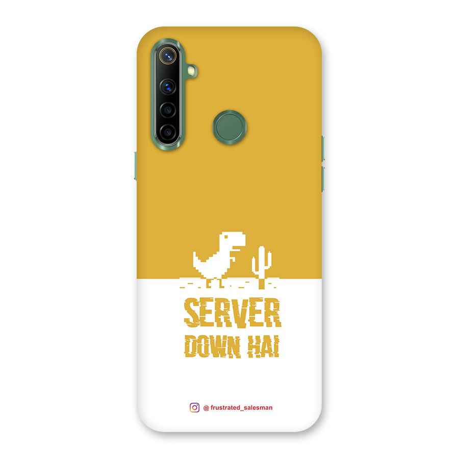Server Down Hai Mustard Yellow Back Case for Realme Narzo 10