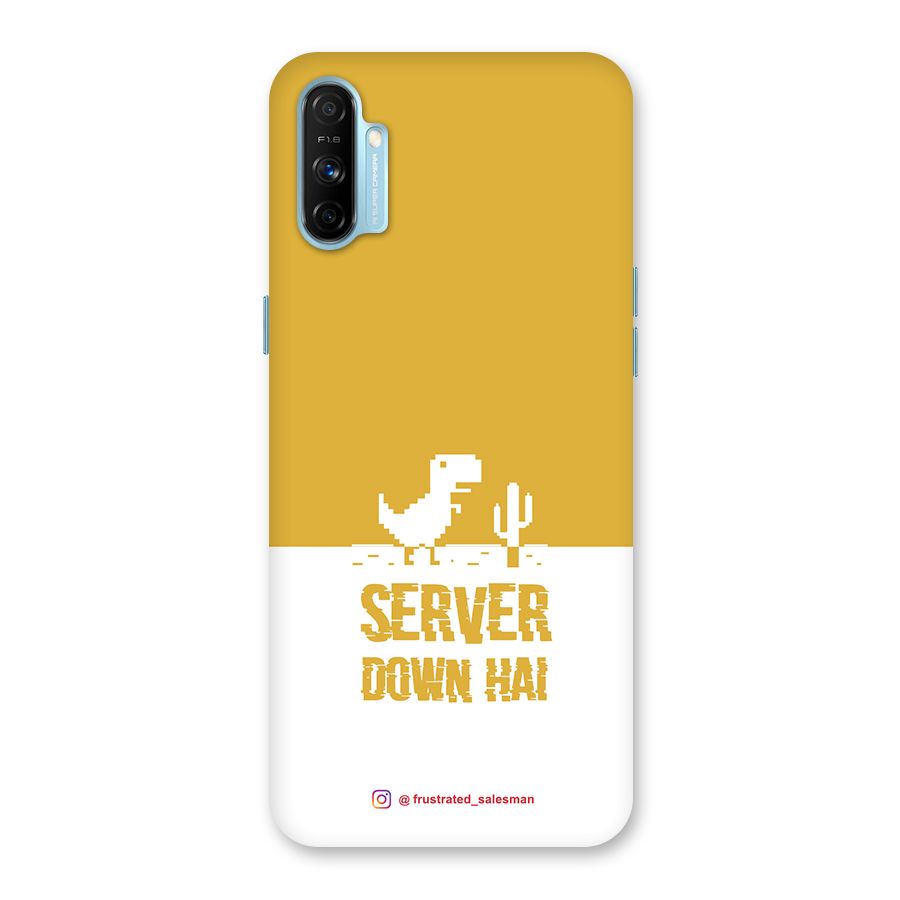 Server Down Hai Mustard Yellow Back Case for Realme Narzo 20A