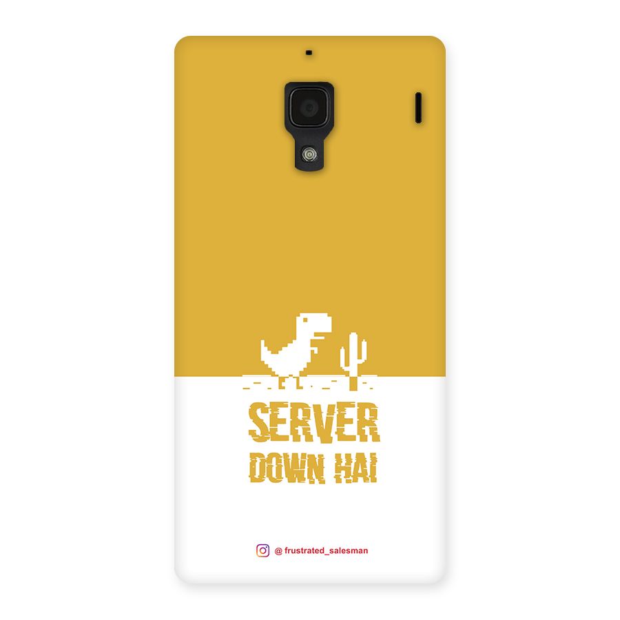 Server Down Hai Mustard Yellow Back Case for Redmi 1S