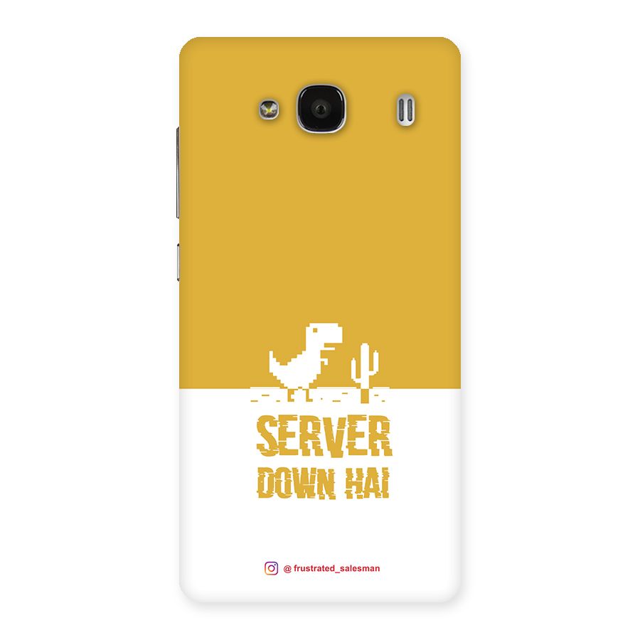 Server Down Hai Mustard Yellow Back Case for Redmi 2 Prime