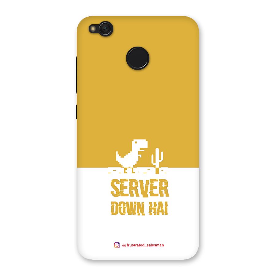 Server Down Hai Mustard Yellow Back Case for Redmi 4