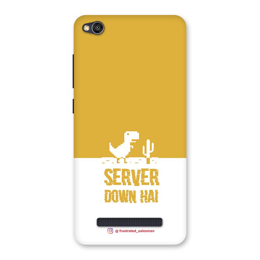Server Down Hai Mustard Yellow Back Case for Redmi 4A