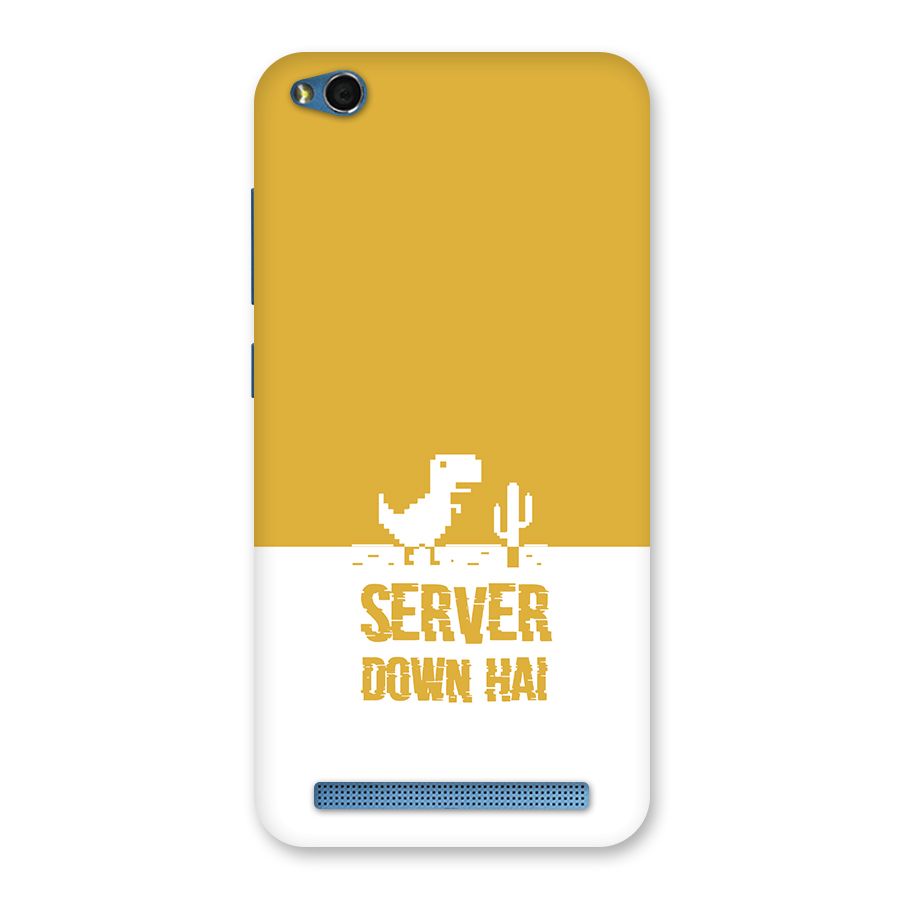 Server Down Hai Mustard Yellow Back Case for Redmi 5A