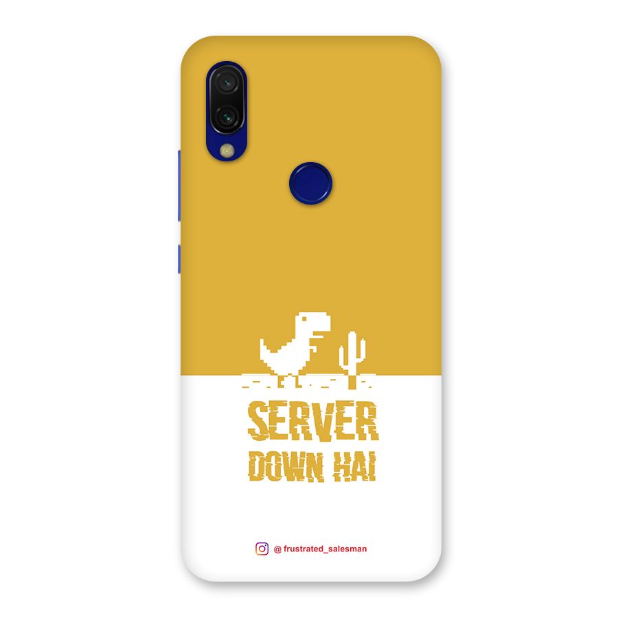 Server Down Hai Mustard Yellow Back Case for Redmi 7