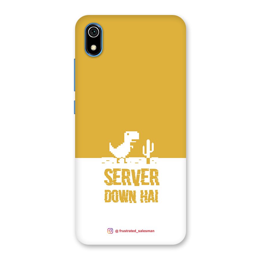 Server Down Hai Mustard Yellow Back Case for Redmi 7A