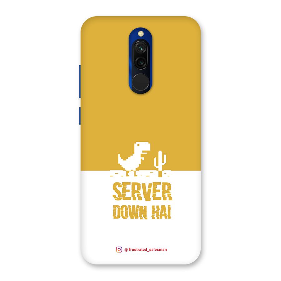 Server Down Hai Mustard Yellow Back Case for Redmi 8