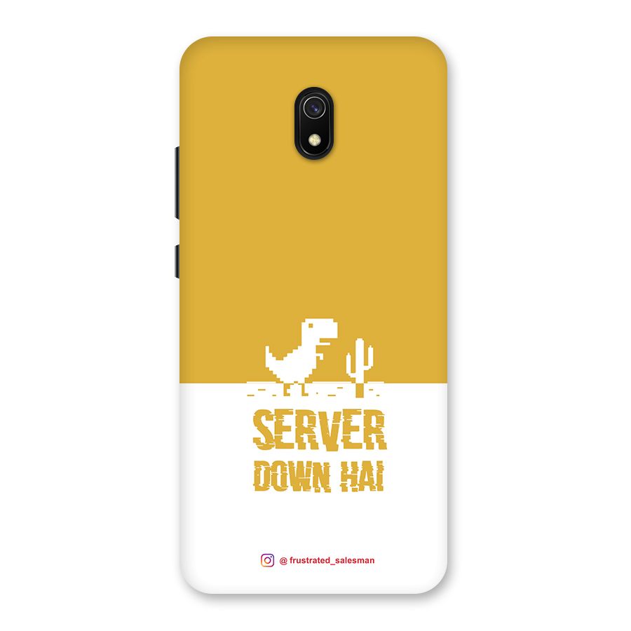 Server Down Hai Mustard Yellow Back Case for Redmi 8A