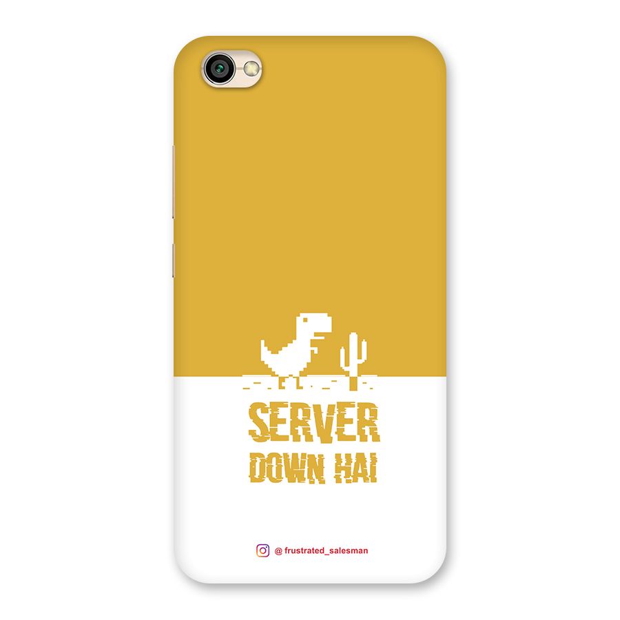 Server Down Hai Mustard Yellow Back Case for Redmi Y1 Lite
