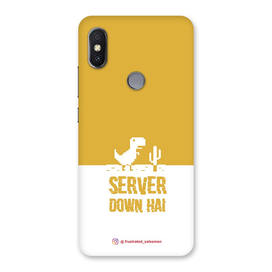 Server Down Hai Mustard Yellow Back Case for Redmi Y2