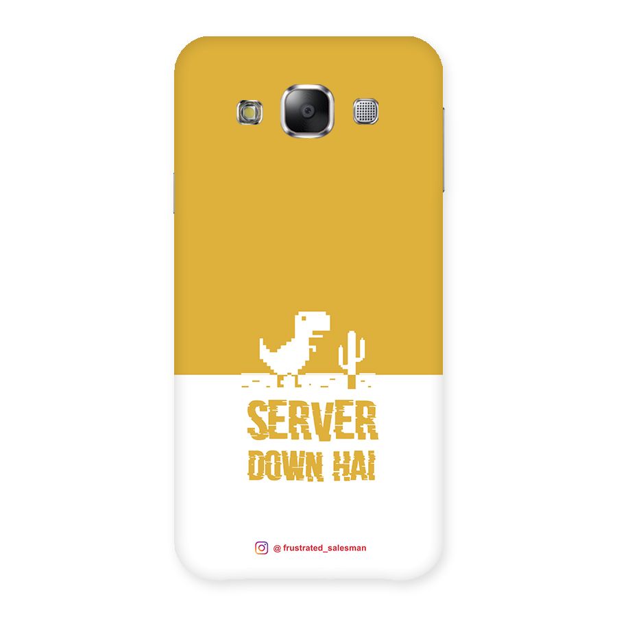 Server Down Hai Mustard Yellow Back Case for Samsung Galaxy E5