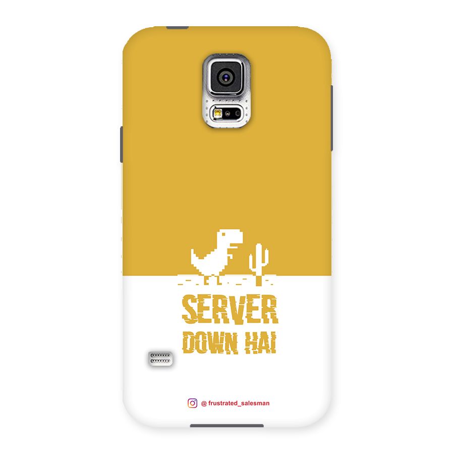 Server Down Hai Mustard Yellow Back Case for Samsung Galaxy S5