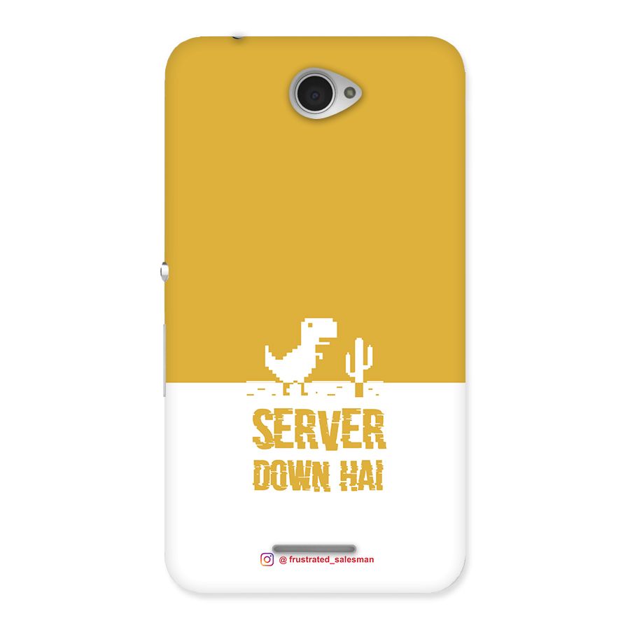 Server Down Hai Mustard Yellow Back Case for Sony Xperia E4