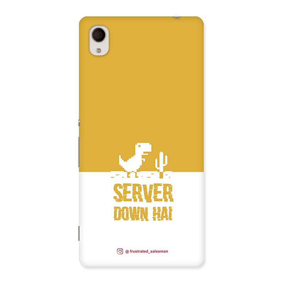 Server Down Hai Mustard Yellow Back Case for Sony Xperia M4