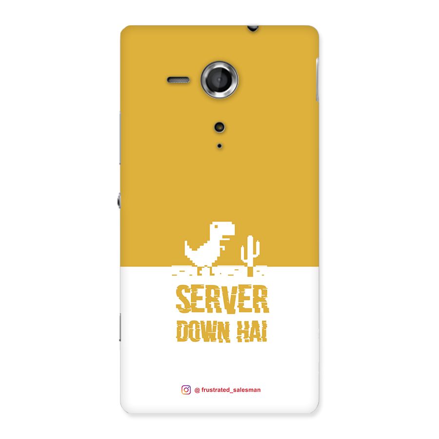 Server Down Hai Mustard Yellow Back Case for Sony Xperia SP