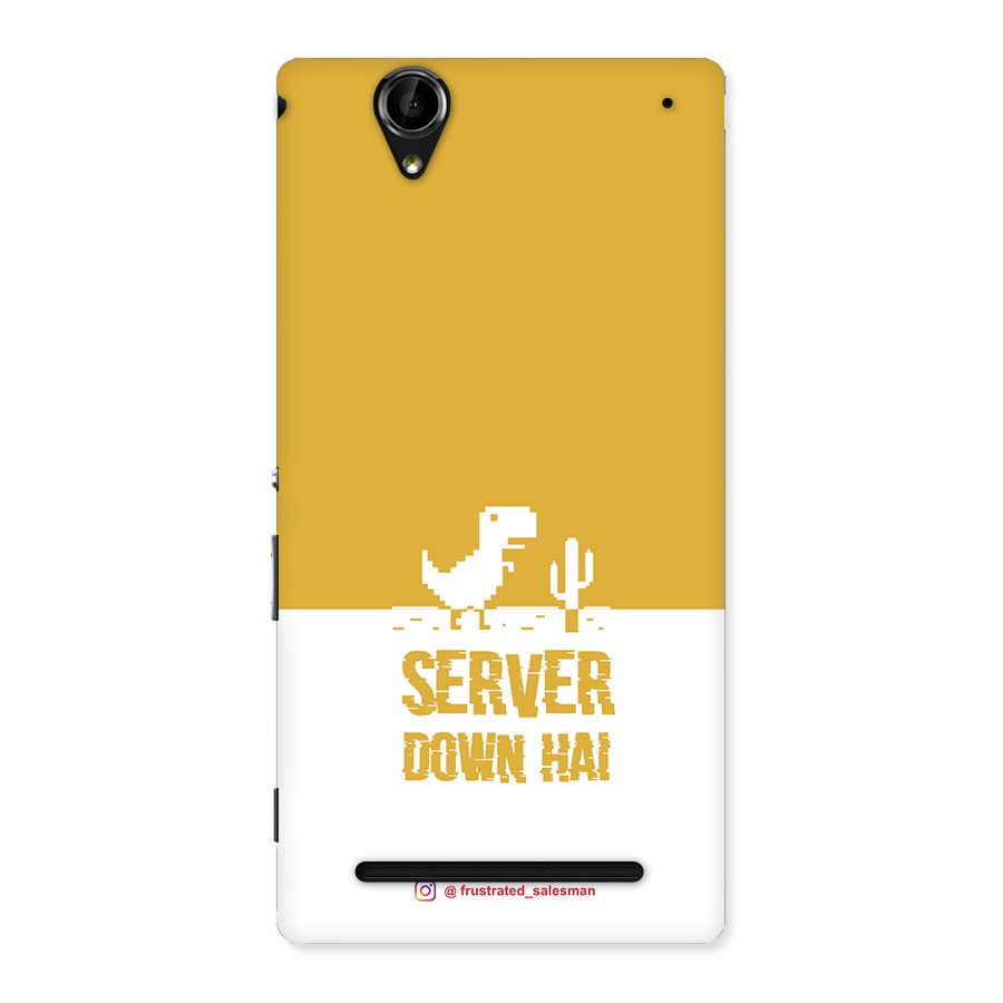 Server Down Hai Mustard Yellow Back Case for Sony Xperia T2