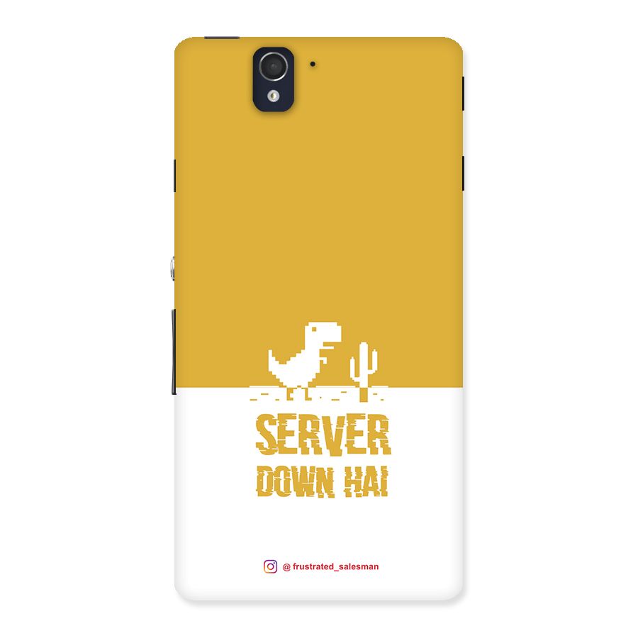 Server Down Hai Mustard Yellow Back Case for Sony Xperia Z
